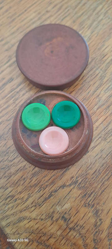Pair vintage watch makers oil pots