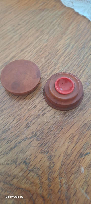 Pair vintage watch makers oil pots
