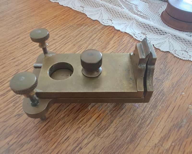 Vintage brass watch makers poising tool