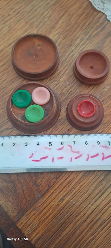 Pair vintage watch makers oil pots