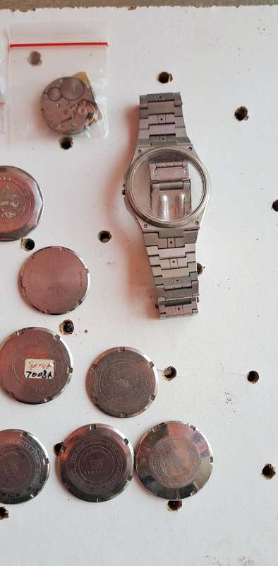 Vintage Seiko watch spares with a Omega strap
