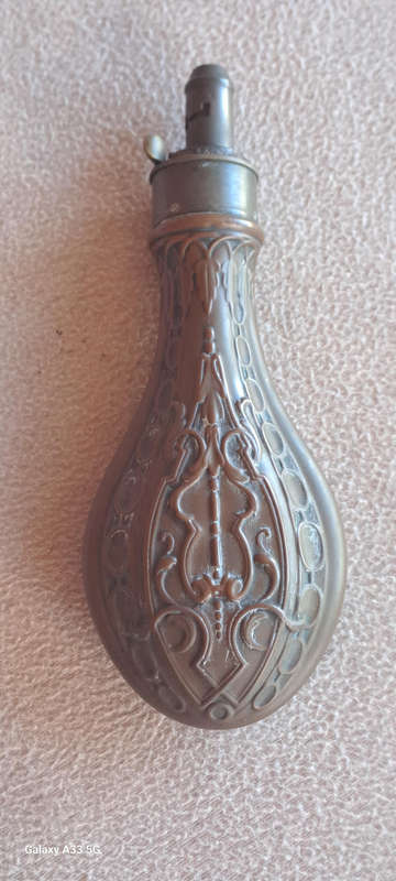 Antique gun powder flask