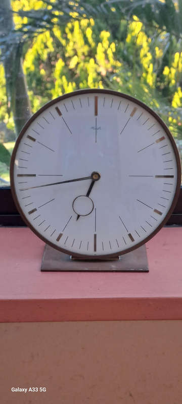 Vintage Art Deco Keinzle desk clock working Heinrich Moller