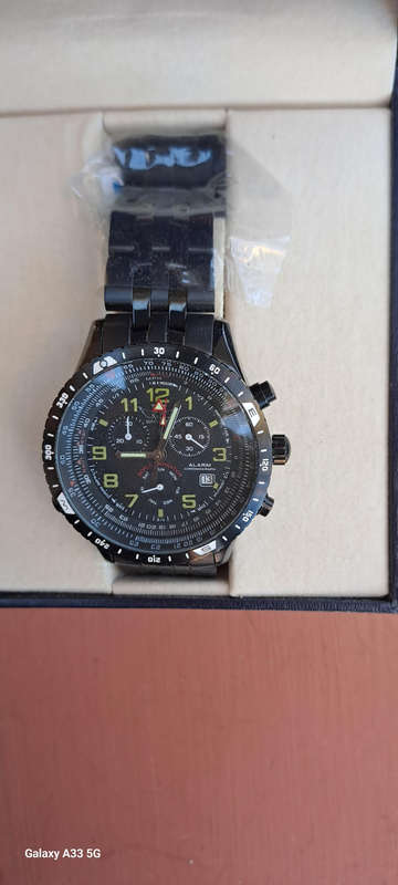 Kotte & Co Blackmatic Chronograph Chronometer watch Alarm Swiss movement