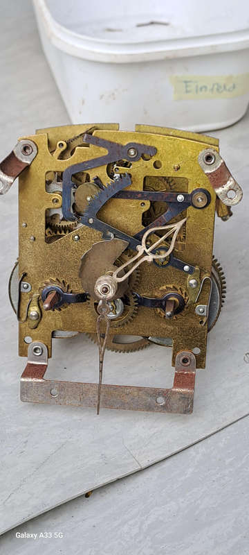 Einfeld clock movement 3 gong, its gonging