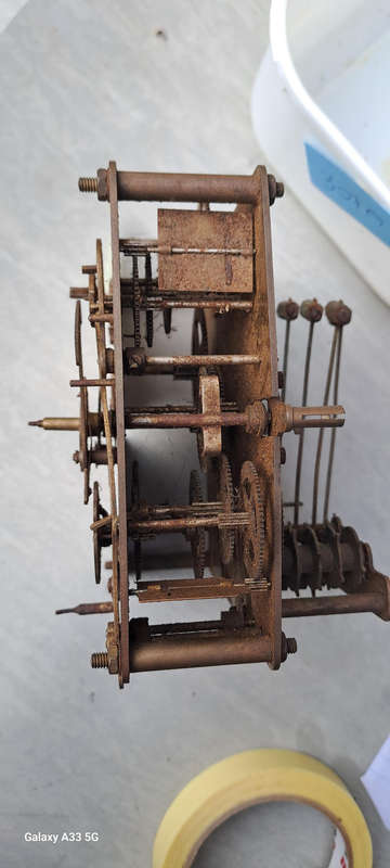 British made clock movement 4 gong