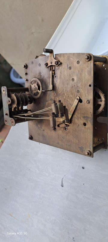 British made clock movement 4 gong