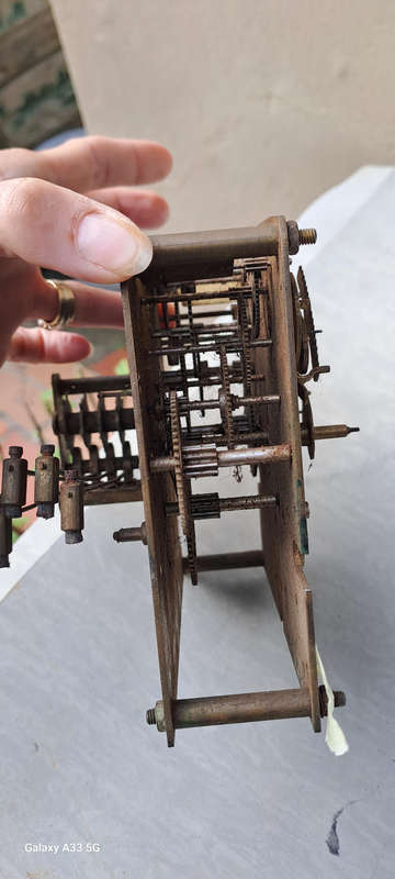 British made clock movement 4 gong