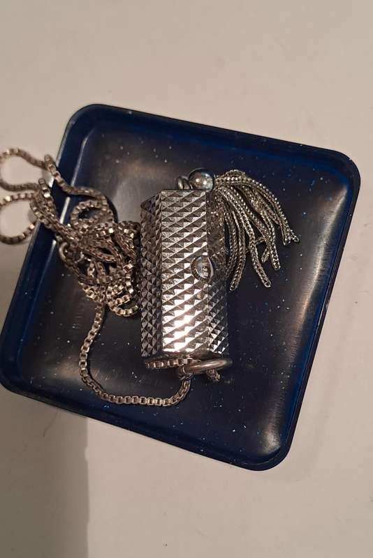 Vintage Bucherer PeekABoo Stainless Steel Manual Wind Ladies Pendant Watch