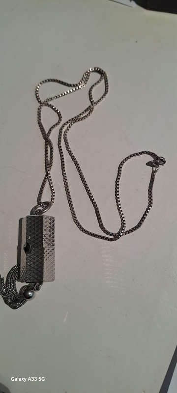 Vintage Bucherer PeekABoo Stainless Steel Manual Wind Ladies Pendant Watch