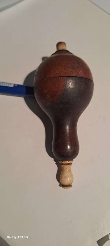 Antique wooden push button servant/butler electric call bell switch