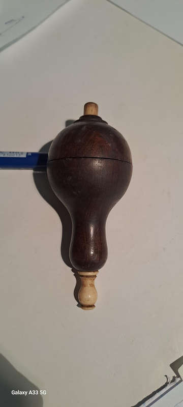 Antique wooden push button servant/butler electric call bell switch