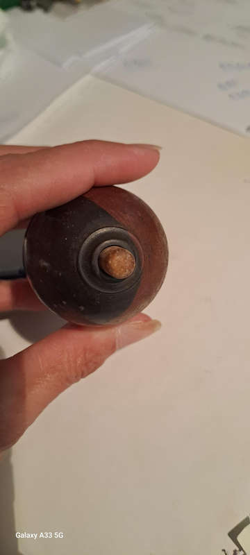 Antique wooden push button servant/butler electric call bell switch