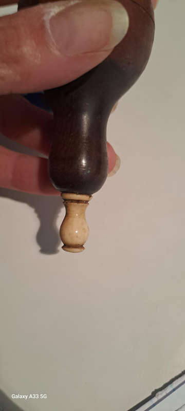 Antique wooden push button servant/butler electric call bell switch