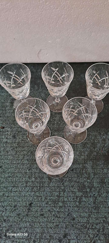 Set of 6 Cristal D'Arques (Arc) Saumur schnapps glasses
