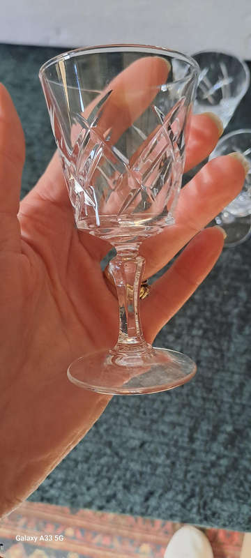 Set of 6 Cristal D'Arques (Arc) Saumur schnapps glasses