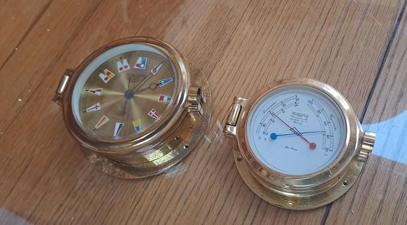 Wempe By Corum Germany regatta nautical ships clock and nautical comfort meter