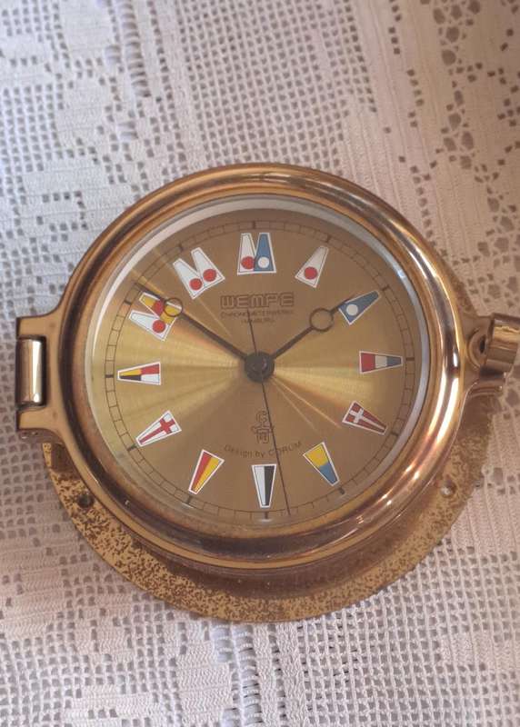 Wempe By Corum Germany regatta nautical ships clock and nautical comfort meter