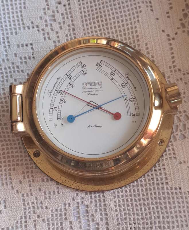 Wempe By Corum Germany regatta nautical ships clock and nautical comfort meter