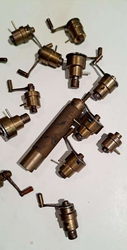set of 16 Swiss spring winders