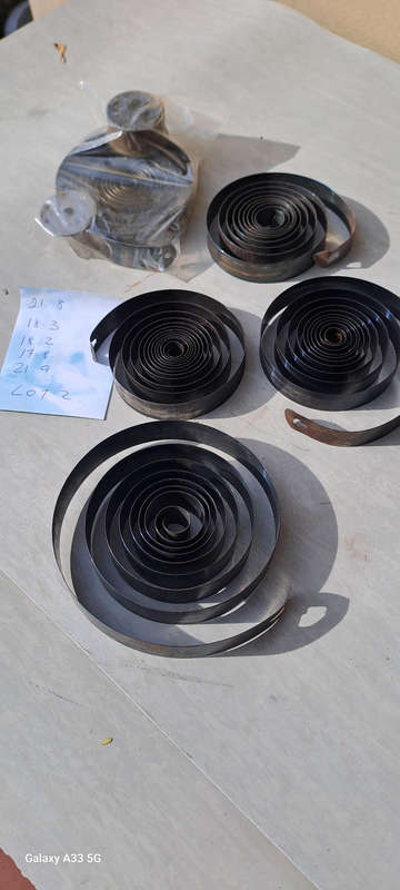 various size clock springs as per picture