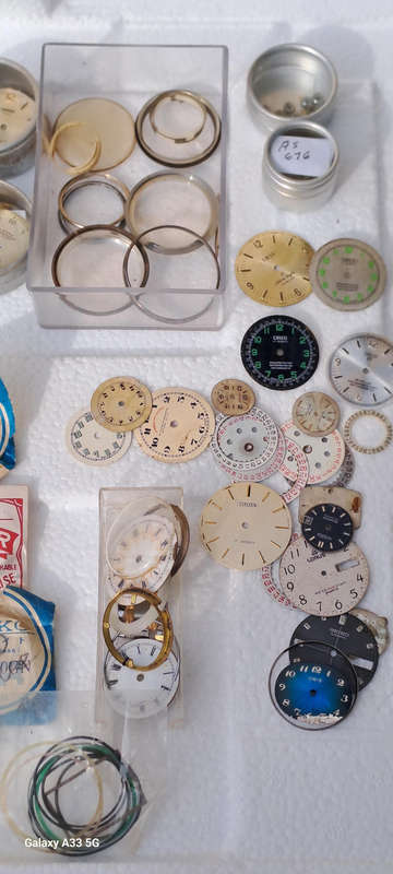 lot 2 Vintage watch parts, oris, seiko etc mixed lot