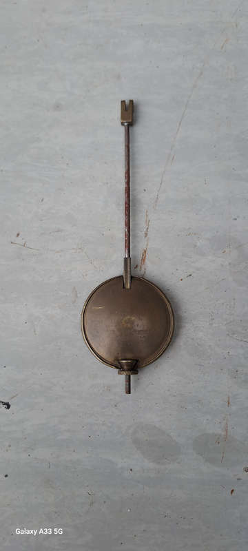 Vintage clock pendulum brass