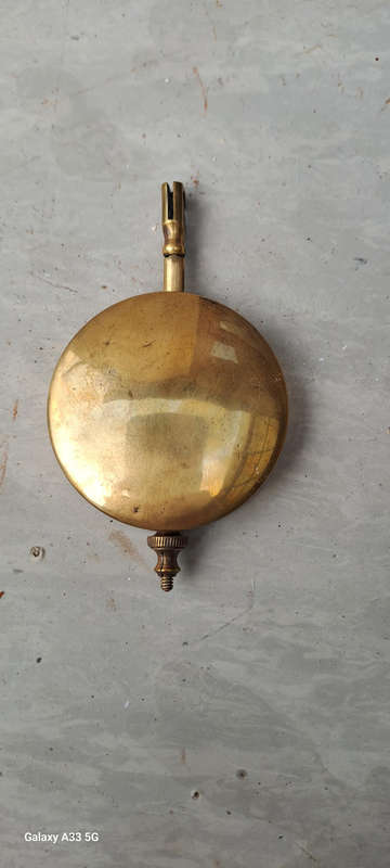 Vintage clock pendulum brass