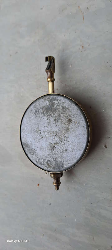 Vintage clock pendulum brass