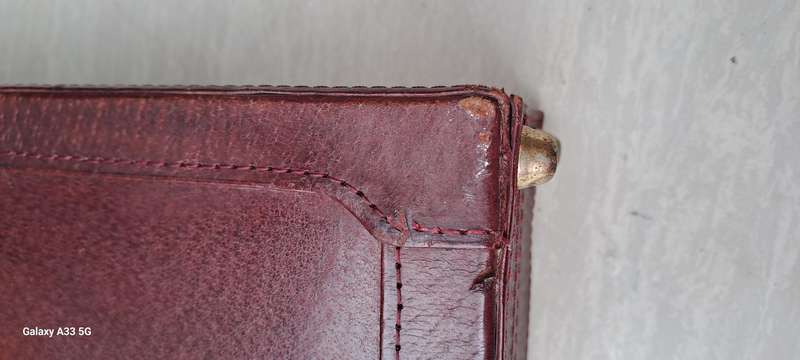 Lovely leather executive  vintage brief case burgundy brown