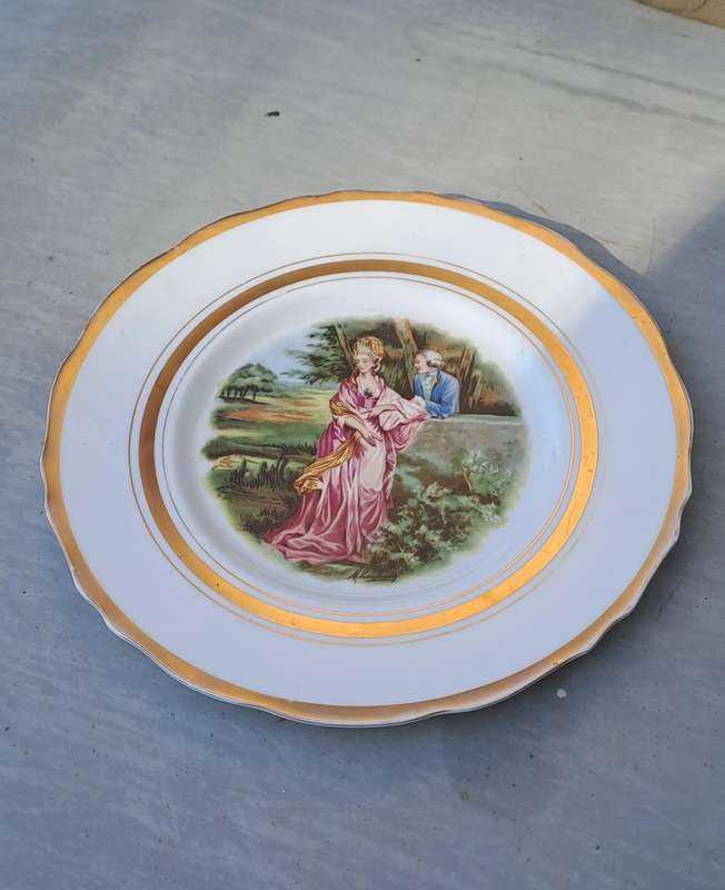 Large Regency picture plate large 27.5cm