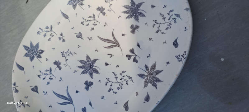 Floating leaves Johnson Bros oval platter