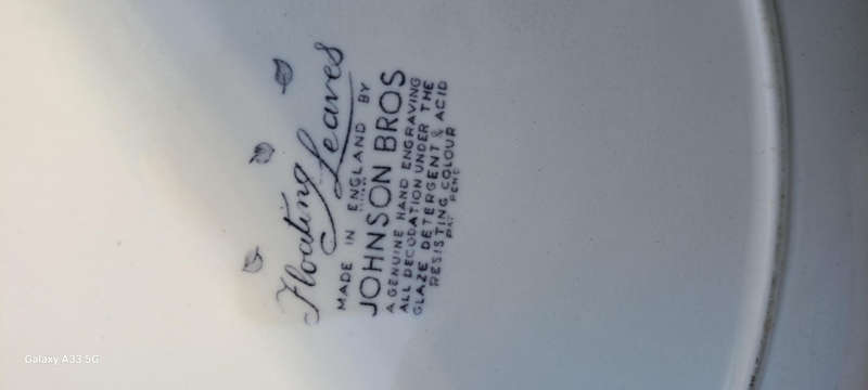 Floating leaves Johnson Bros oval platter
