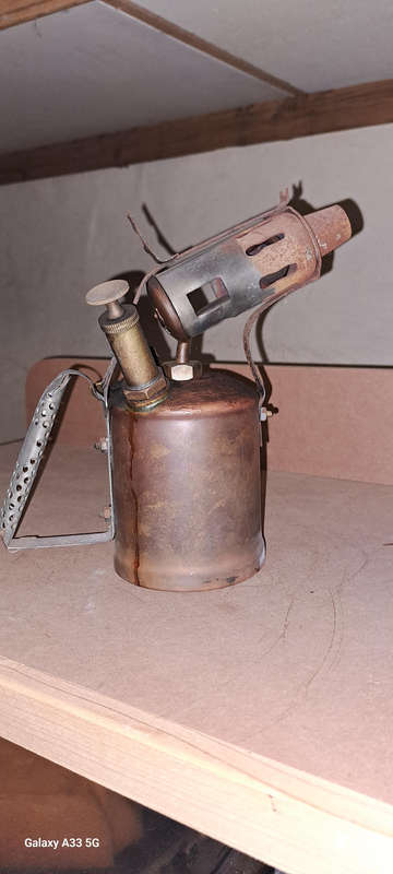 vintage Originla Digger 1pt copper blow torch