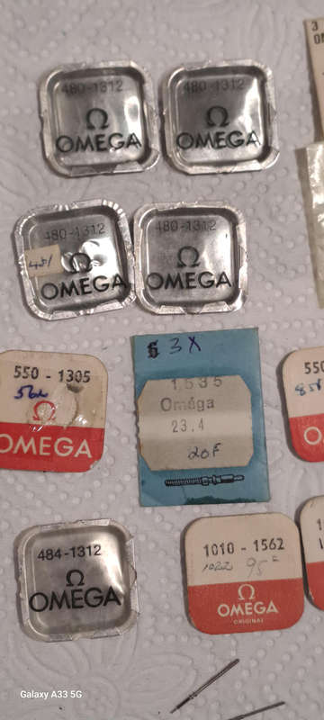 Various vintage omega spares