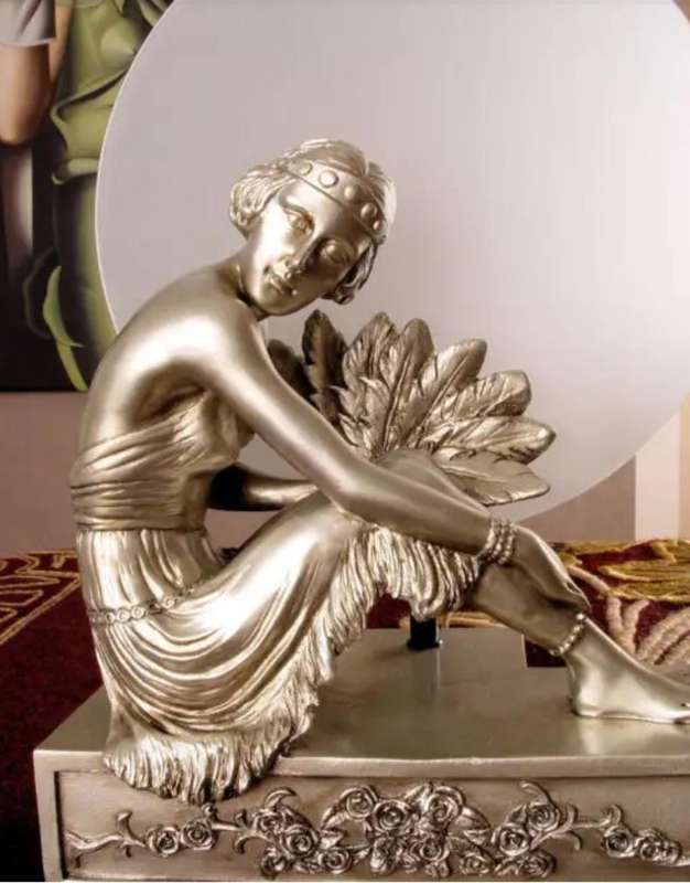 Classic art deco table lamp 36cm tall beautiful LAST ONE