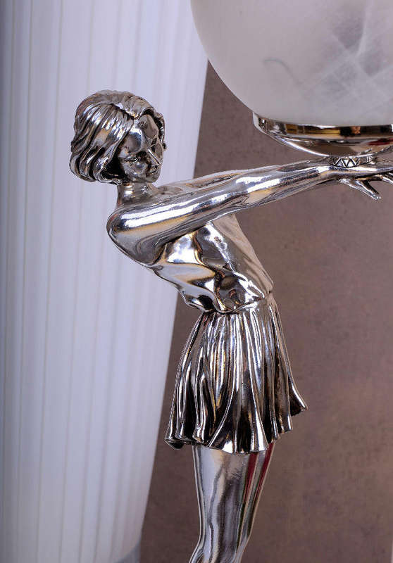 Table lamp Art Deco  bubble dancer after Armand Godard French artist lamp