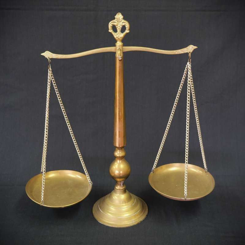 Vintage Brass Balance Scale