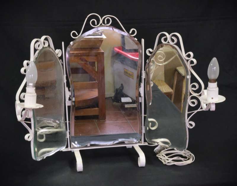 Vintage Dolly Vardan Style Dressing Table Mirror