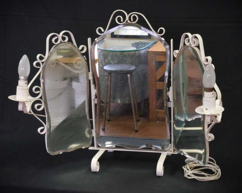 Vintage Dolly Vardan Style Dressing Table Mirror
