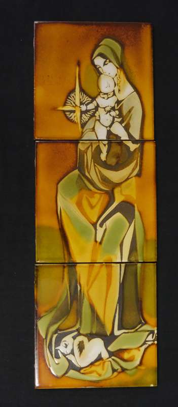 Vintage Leibermann Tile Mural - Nativity Scene