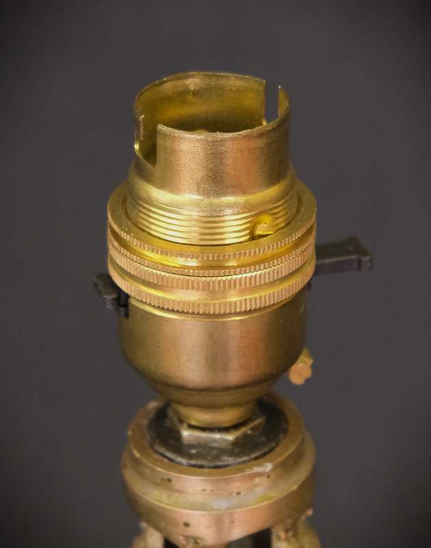 Vintage Brass and Marble Desk Lamp