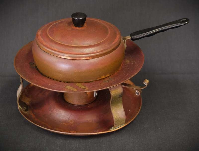 Vintage Copper Fondue Set