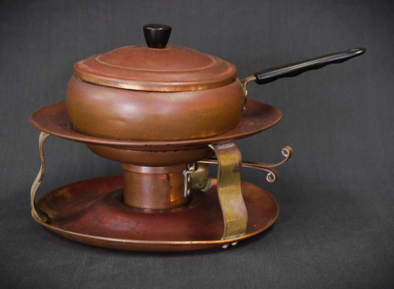 Vintage Copper Fondue Set