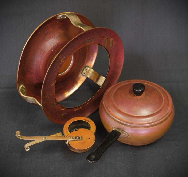 Vintage Copper Fondue Set