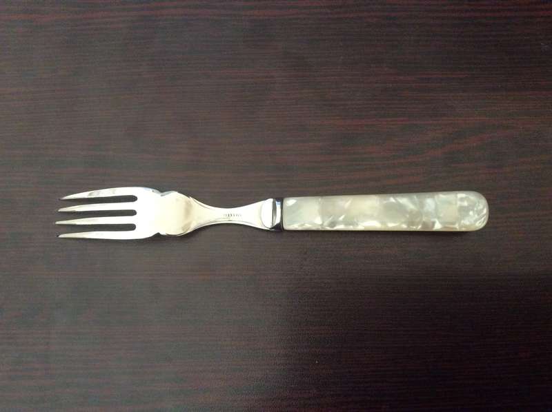 Faux Mother of Pearl Knife & Fork Cutlery Set by Sheffield Steel