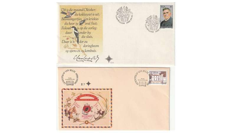 History Commemorative Cover 10 Off selection with informative insert sheets.