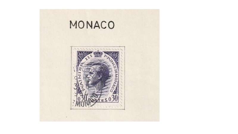 Monaco selection of used stamps.