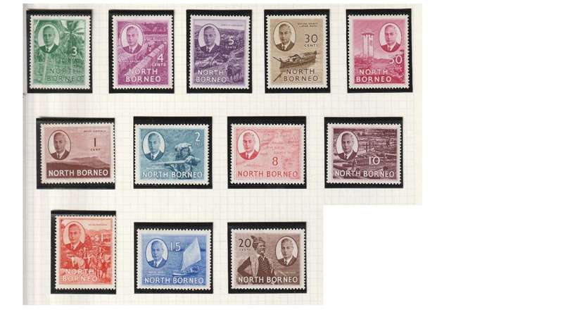 North Borneo 1959-52 KGVI P/Set MM.
