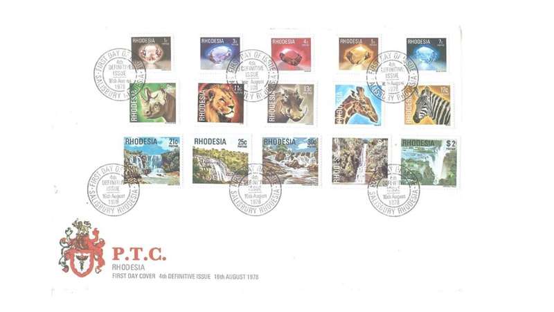 Rhodesia 1978 First Day Cover 4th Definitive Issue